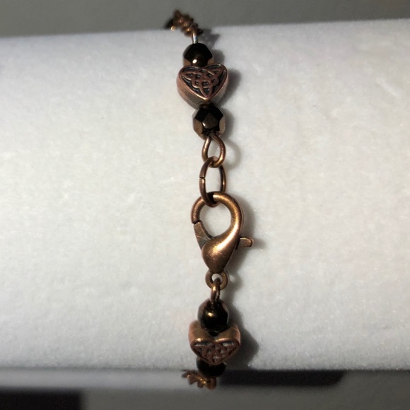 Copper Heart Celtic Bracelet; Petite - Picture 2 of 3